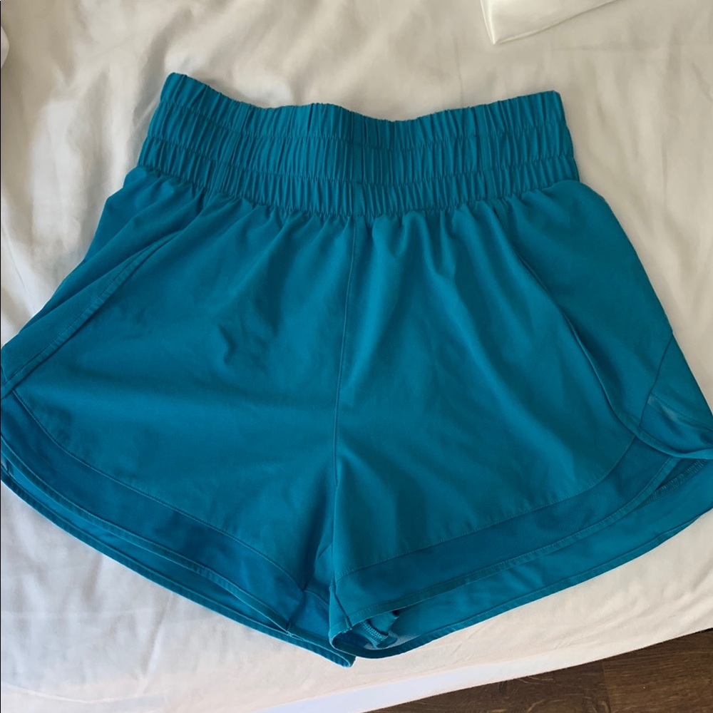 NEW Athleta Blue Athletic Shorts with Elastic Waistband